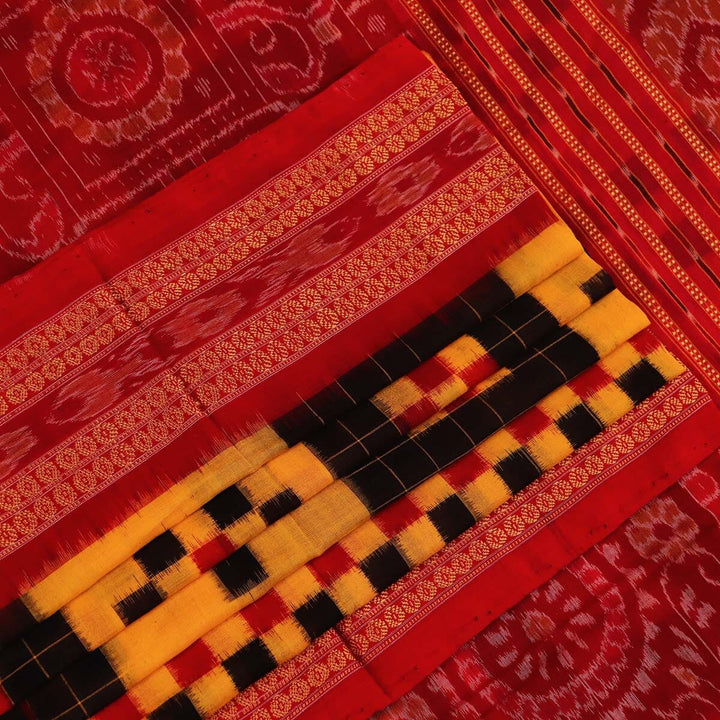 Handloom Sambalpuri Cotton Ikkat Saree Handloom Saree_Sambalpuri Cotton Priyadarshini Handloom