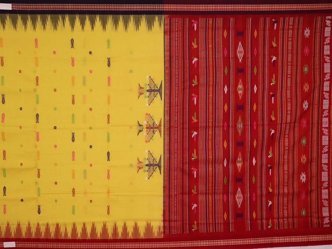 Handloom Sambalpuri Cotton Ikkat Saree Handloom Saree_Sambalpuri Cotton Priyadarshini Handloom