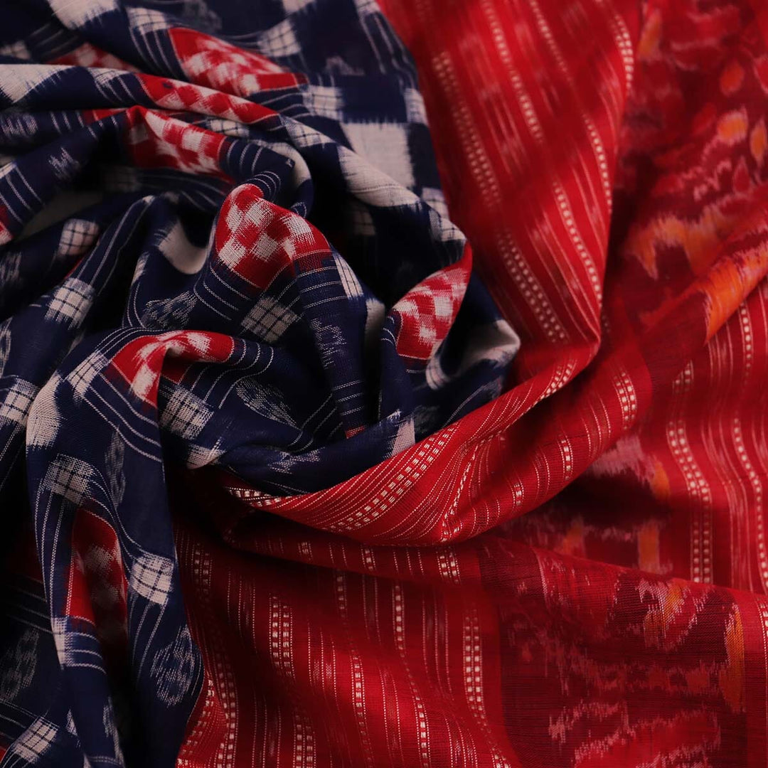 Handloom Sambalpuri Cotton Ikkat Saree Handloom Saree_Sambalpuri Cotton Priyadarshini Handloom
