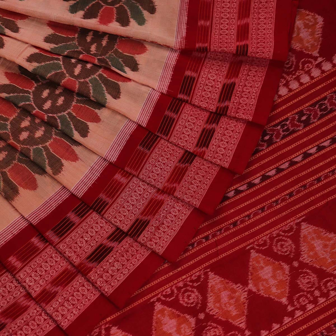 Handloom Sambalpuri Cotton Ikkat Saree Handloom Saree_Sambalpuri Cotton Priyadarshini Handloom