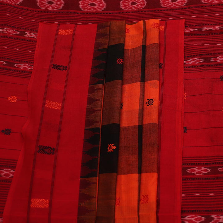 Handloom Sambalpuri Cotton Ikkat Saree Handloom Saree_Sambalpuri Cotton Priyadarshini Handloom