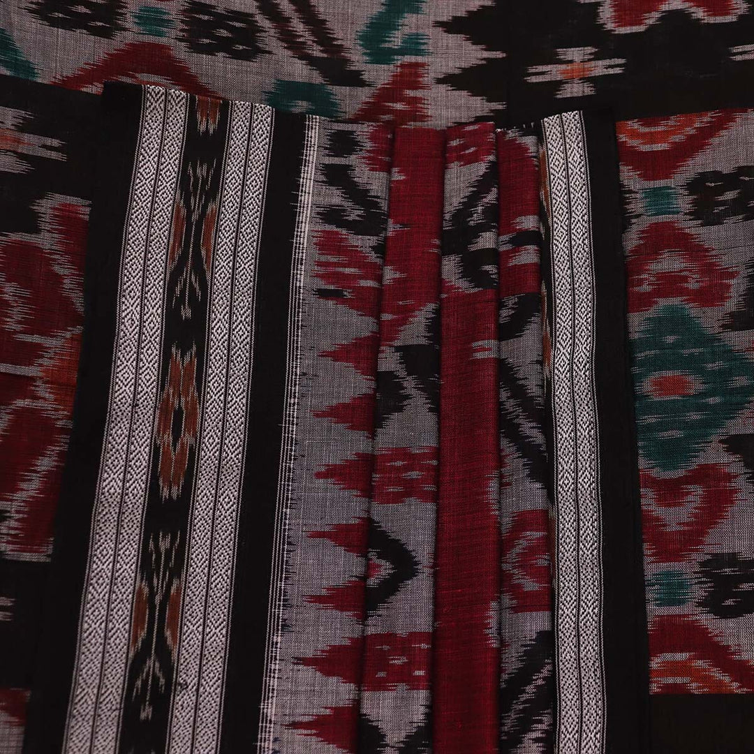 Handloom Sambalpuri Cotton Ikkat Saree Handloom Saree_Sambalpuri Cotton Priyadarshini Handloom
