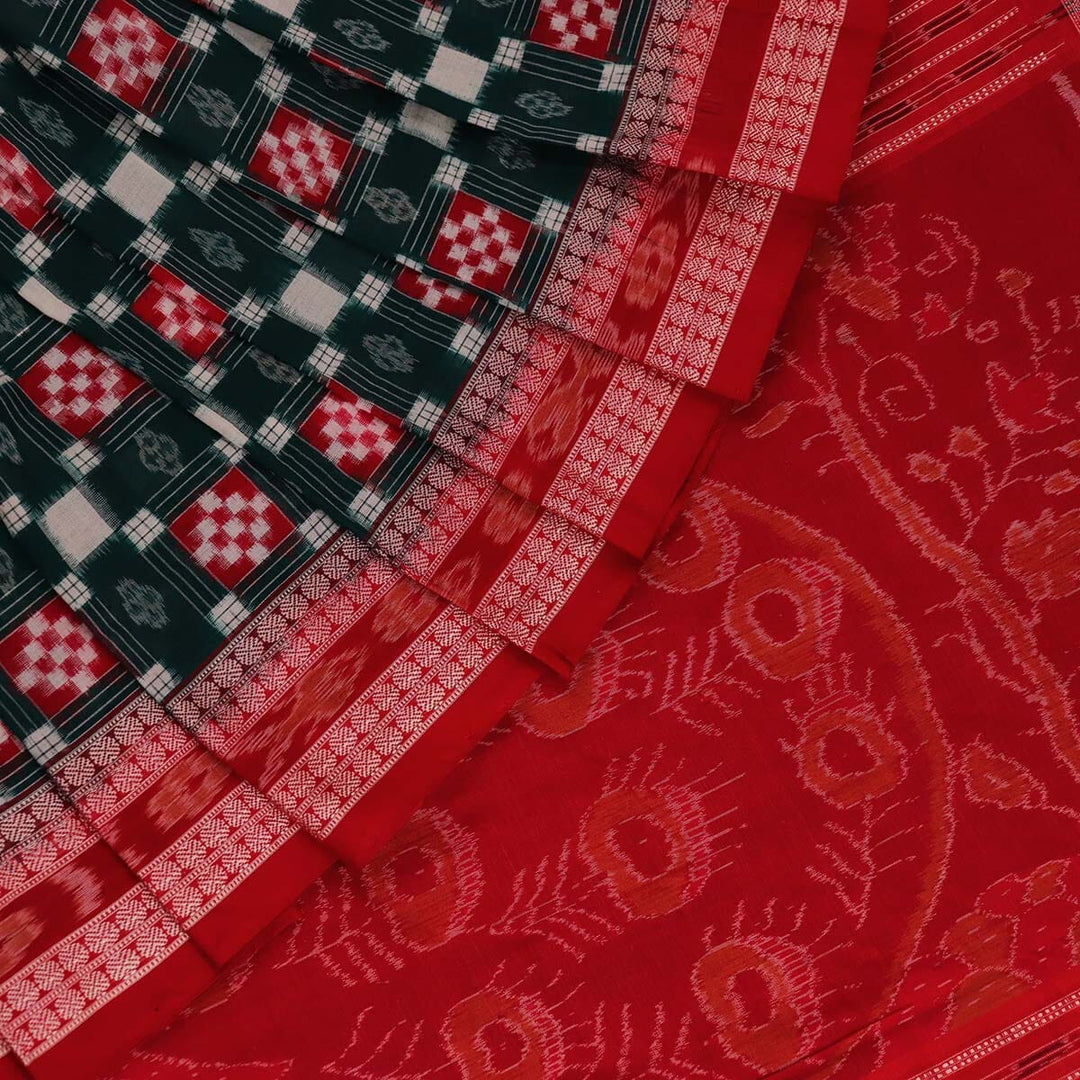 Handloom Sambalpuri Cotton Ikkat Saree Handloom Saree_Sambalpuri Cotton Priyadarshini Handloom 