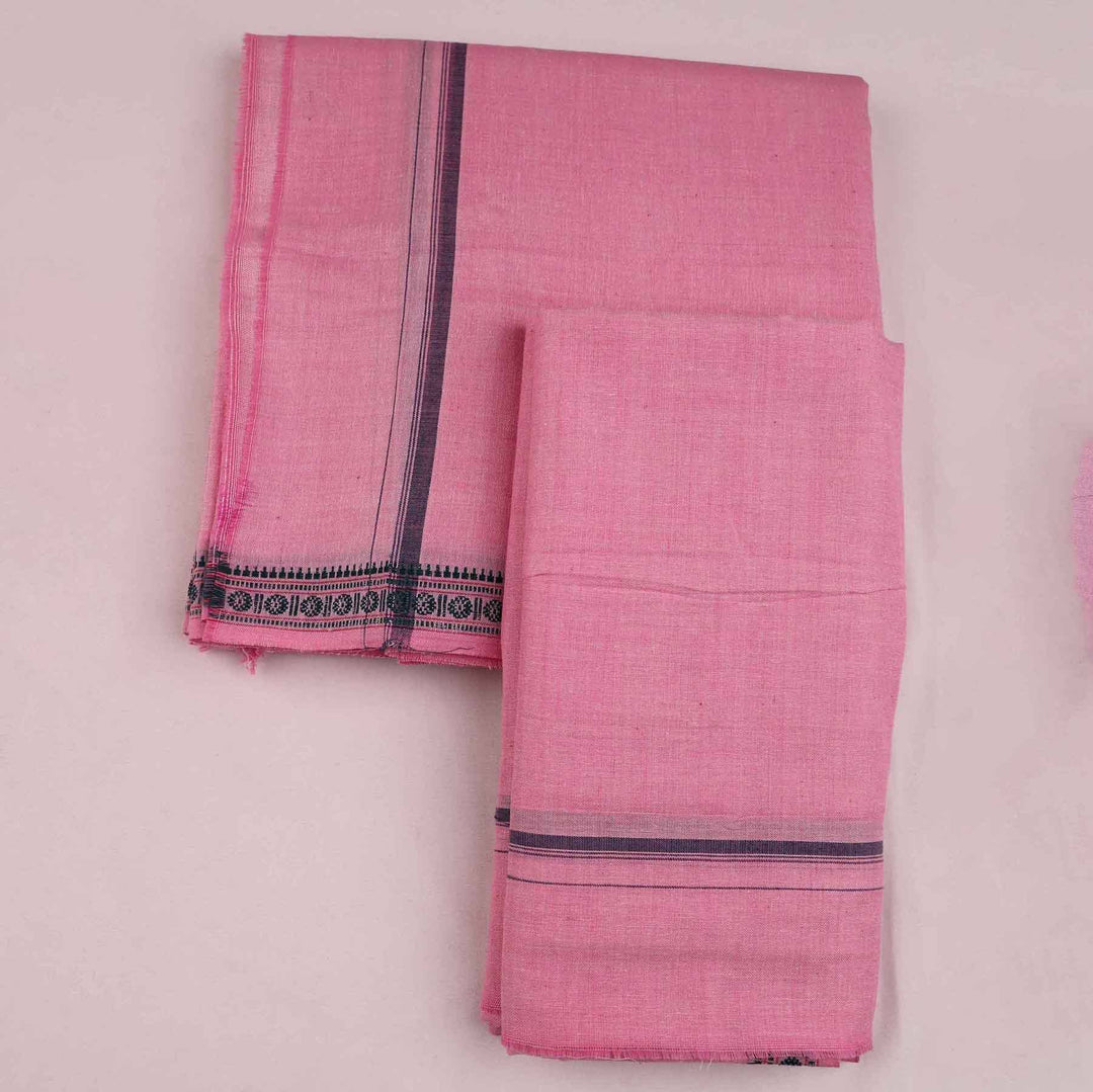 Handcrafted Sambalpuri Handloom Cotton Dhoti with Utari for Men from Priyadarshini Handloom, perfect for traditional and auspicious occasions.