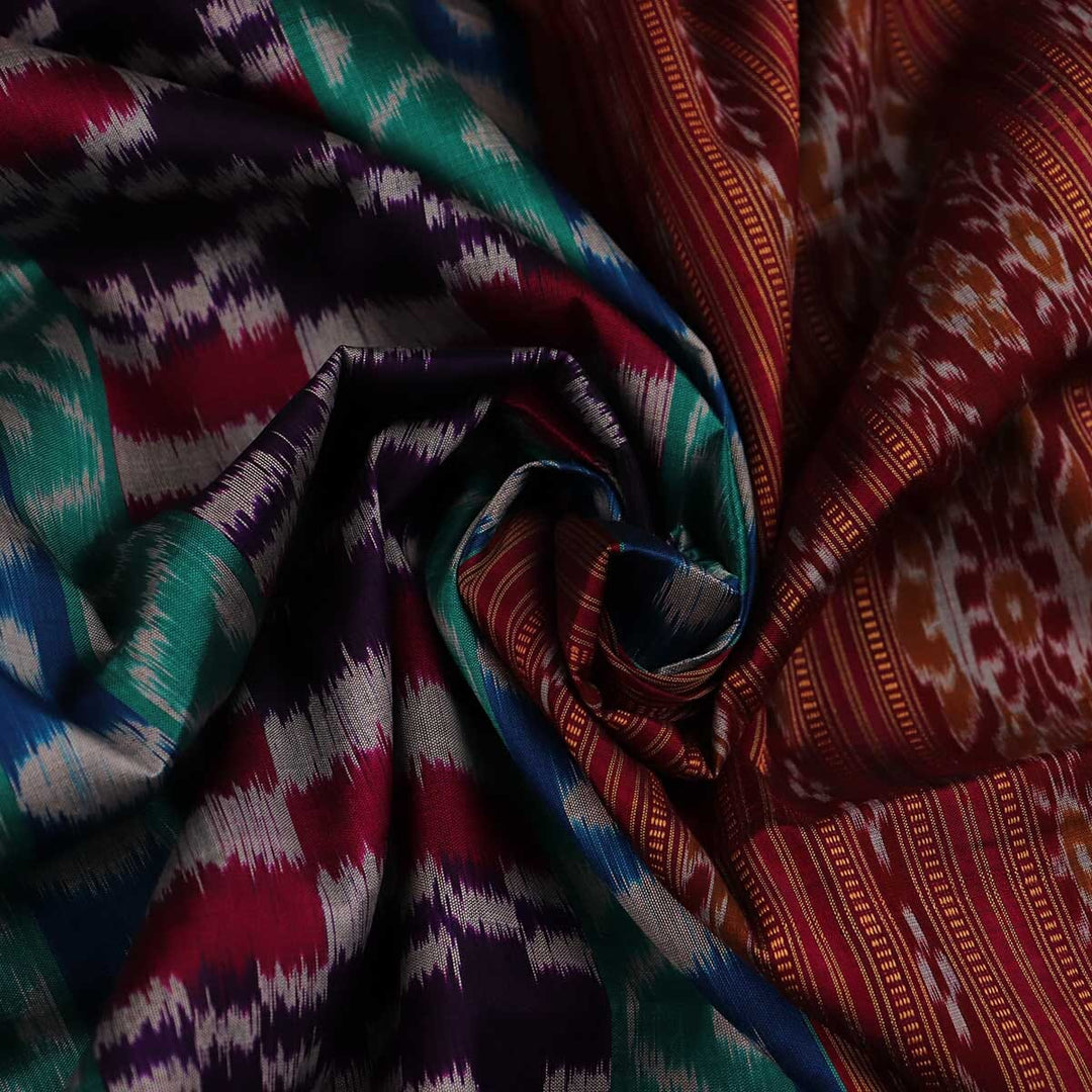 Handloom Sambalpuri Ikkat Silk Saree Handloom Saree_Sambalpuri Silk Priyadarshini Handloom