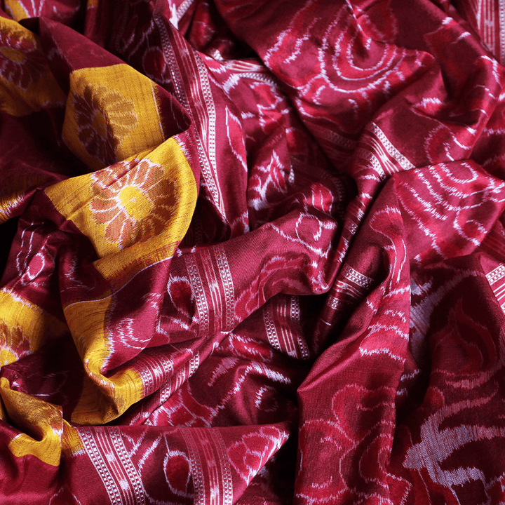 Handloom Sambalpuri Ikkat Silk Saree Handloom Saree_Sambalpuri Silk Priyadarshini Handloom