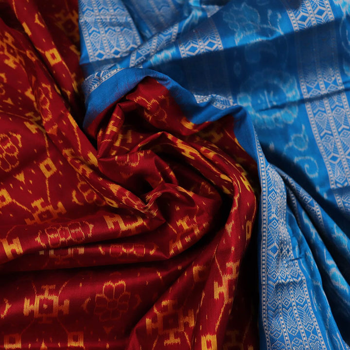 Handloom Sambalpuri Ikkat Silk Saree Handloom Saree_Sambalpuri Silk Priyadarshini Handloom