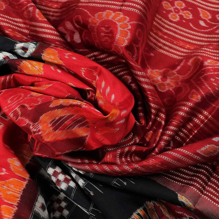 Handloom Sambalpuri Ikkat Silk Saree Handloom Saree_Sambalpuri Silk Priyadarshini Handloom 