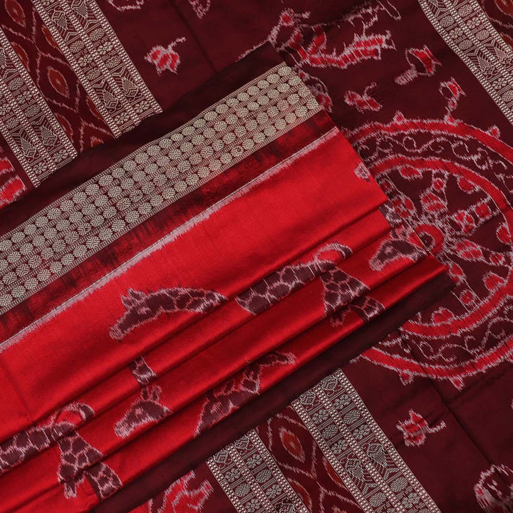 Handloom Sambalpuri Ikkat Silk Saree Handloom Saree_Sambalpuri Silk Priyadarshini Handloom