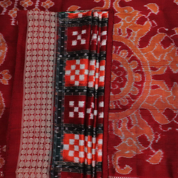 Handloom Sambalpuri Ikkat Silk Saree Handloom Saree_Sambalpuri Silk Priyadarshini Handloom