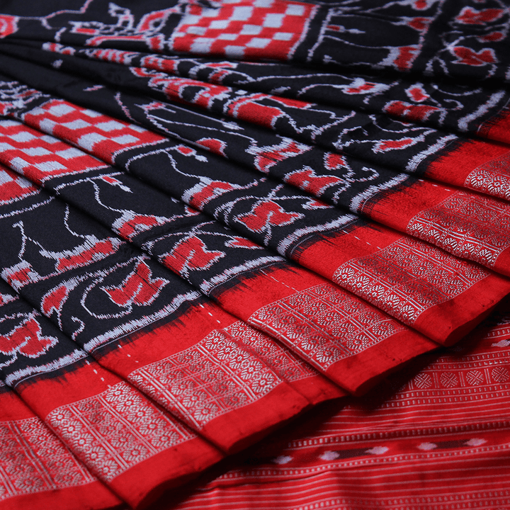 Handloom Sambalpuri Ikkat Silk Saree Handloom Saree_Sambalpuri Silk Priyadarshini Handloom