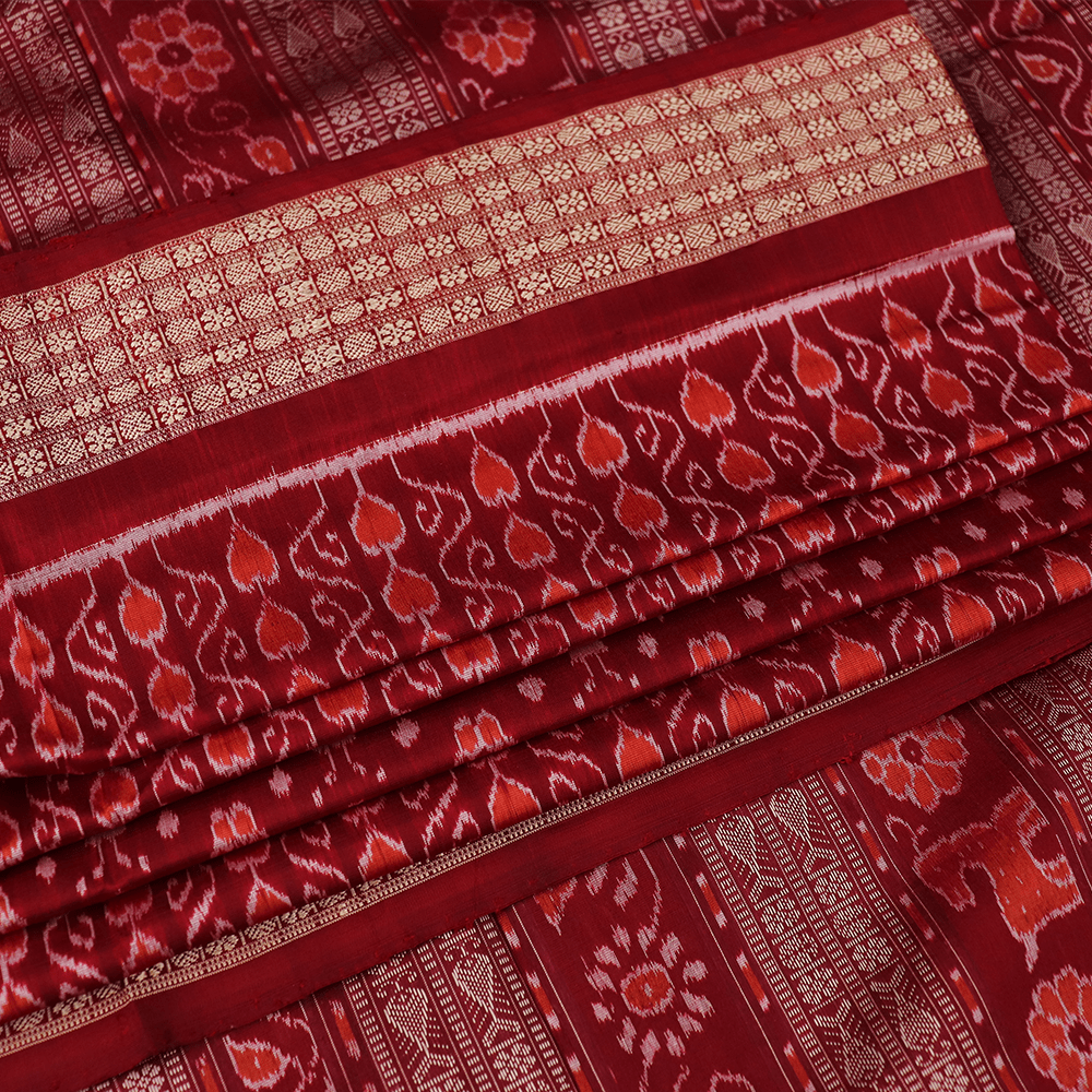 Handloom Sambalpuri Ikkat Silk Saree Handloom Saree_Sambalpuri Silk Priyadarshini Handloom 