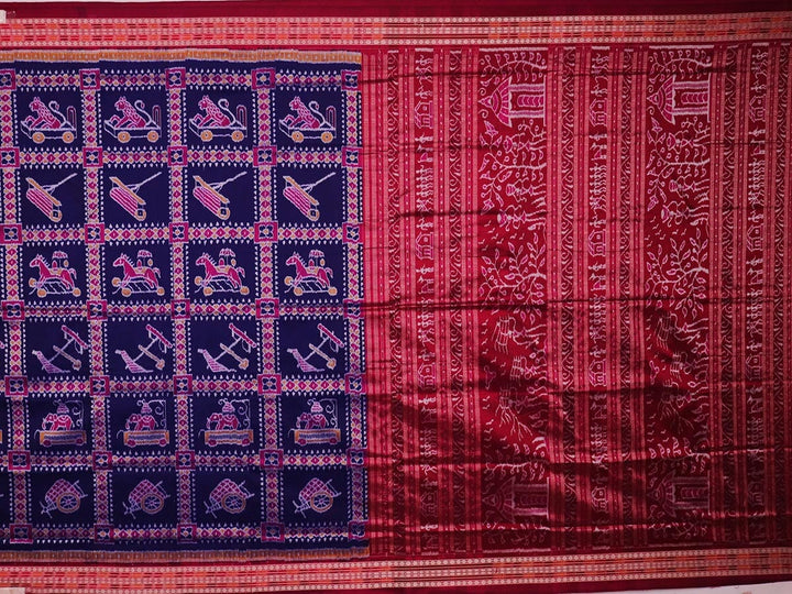 Handloom Sambalpuri Ikkat Silk Saree Handloom Saree_Sambalpuri Silk Priyadarshini Handloom