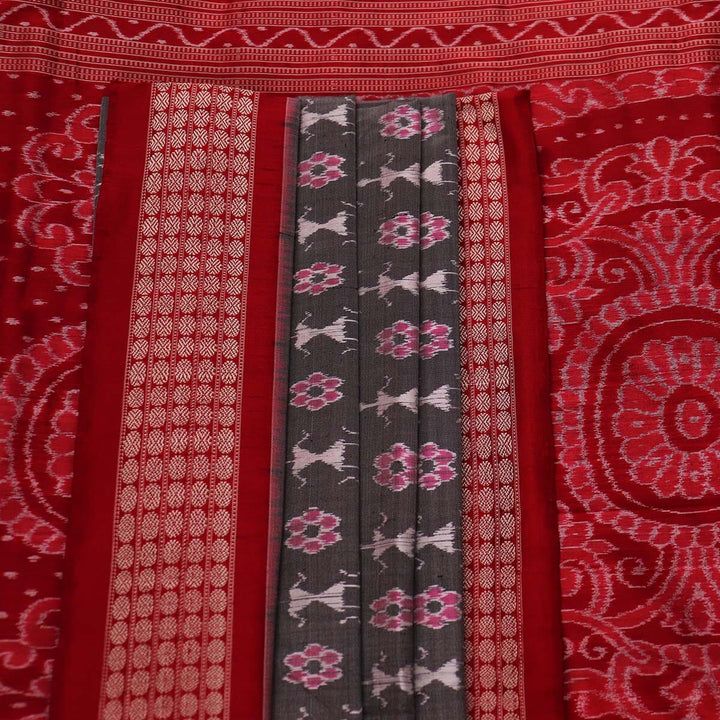 Handloom Sambalpuri Ikkat Silk Saree Handloom Saree_Sambalpuri Silk Priyadarshini Handloom