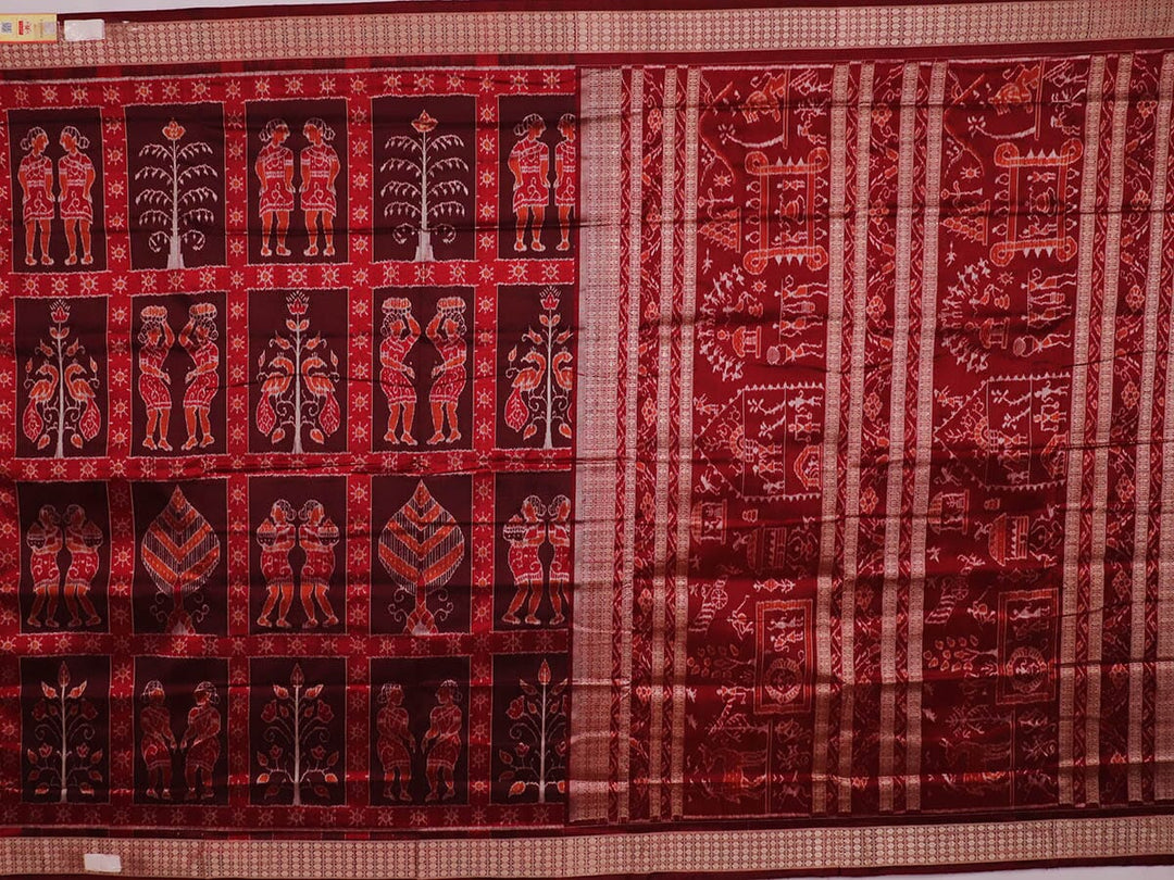 Handloom Sambalpuri Ikkat Silk Saree Handloom Saree_Sambalpuri Silk Priyadarshini Handloom