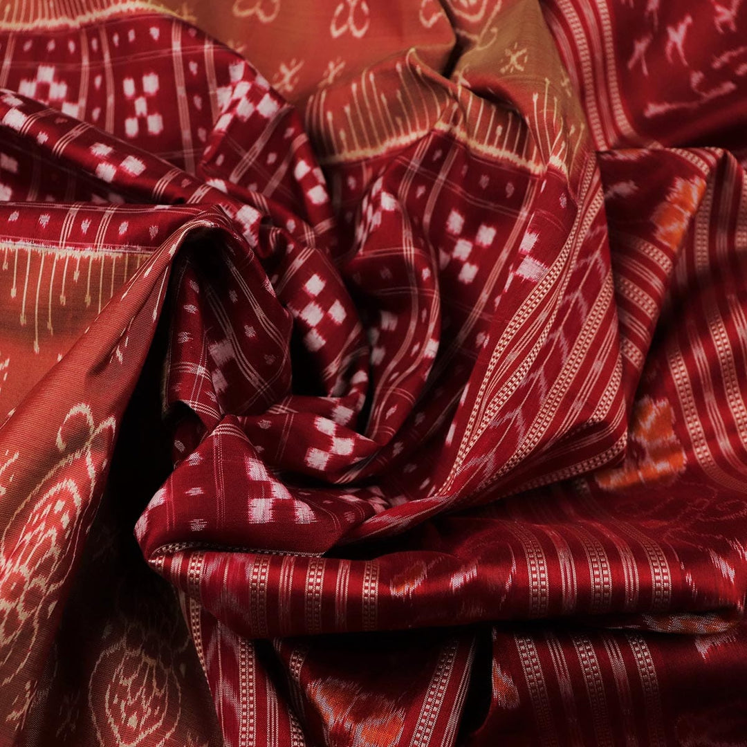 Handloom Sambalpuri Ikkat Silk Saree Handloom Saree_Sambalpuri Silk Priyadarshini Handloom
