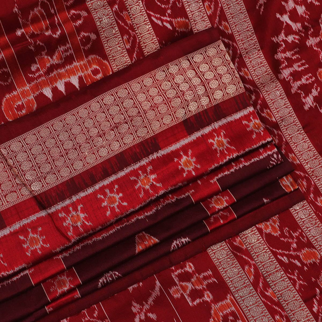 Handloom Sambalpuri Ikkat Silk Saree Handloom Saree_Sambalpuri Silk Priyadarshini Handloom