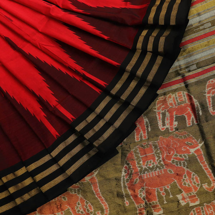 Handloom Sambalpuri Ikkat Silk Saree Handloom Saree_Sambalpuri Silk Priyadarshini Handloom