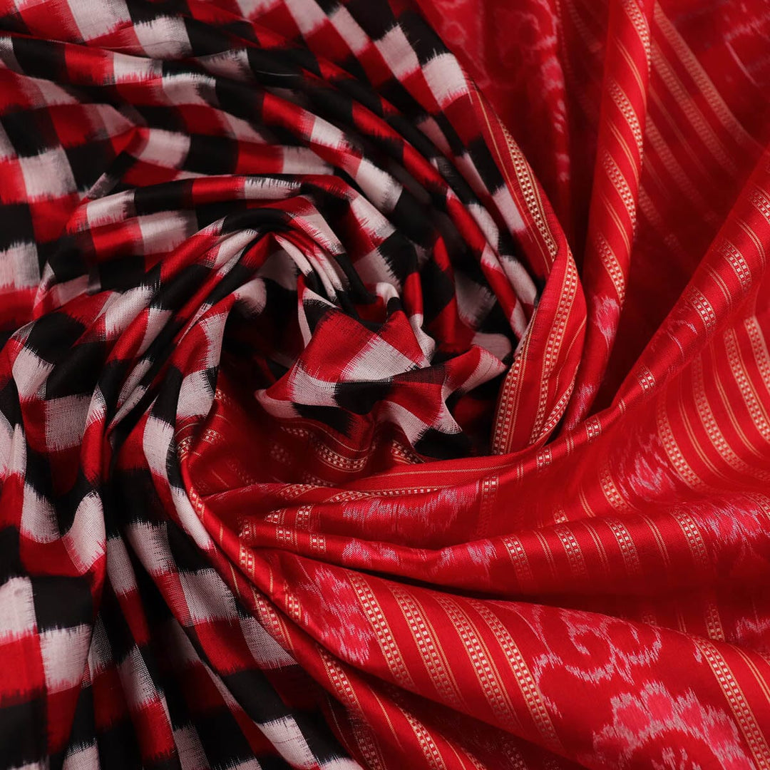 Handloom Sambalpuri Ikkat Silk Saree Handloom Saree_Sambalpuri Silk Priyadarshini Handloom