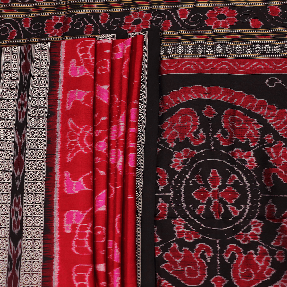 Handloom Sambalpuri Ikkat Silk Saree Handloom Saree_Sambalpuri Silk Priyadarshini Handloom