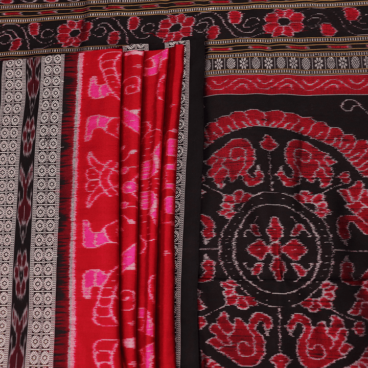 Handloom Sambalpuri Ikkat Silk Saree Handloom Saree_Sambalpuri Silk Priyadarshini Handloom