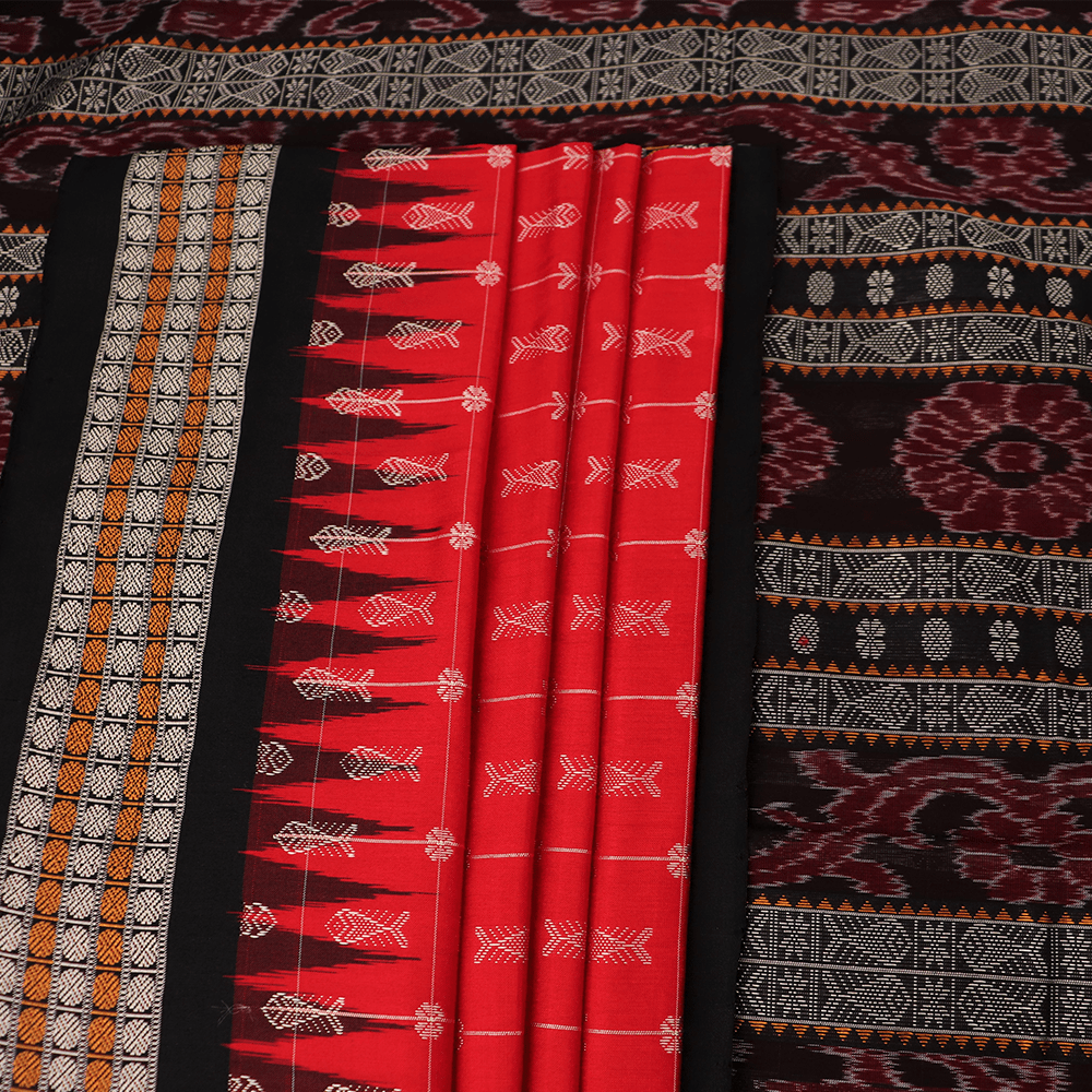 Handloom Sambalpuri Ikkat Silk Saree Handloom Saree_Sambalpuri Silk Priyadarshini Handloom