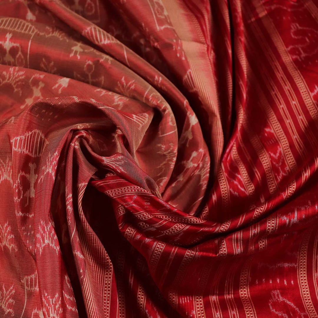 Handloom Sambalpuri Ikkat Silk Saree Handloom Saree_Sambalpuri Silk Priyadarshini Handloom