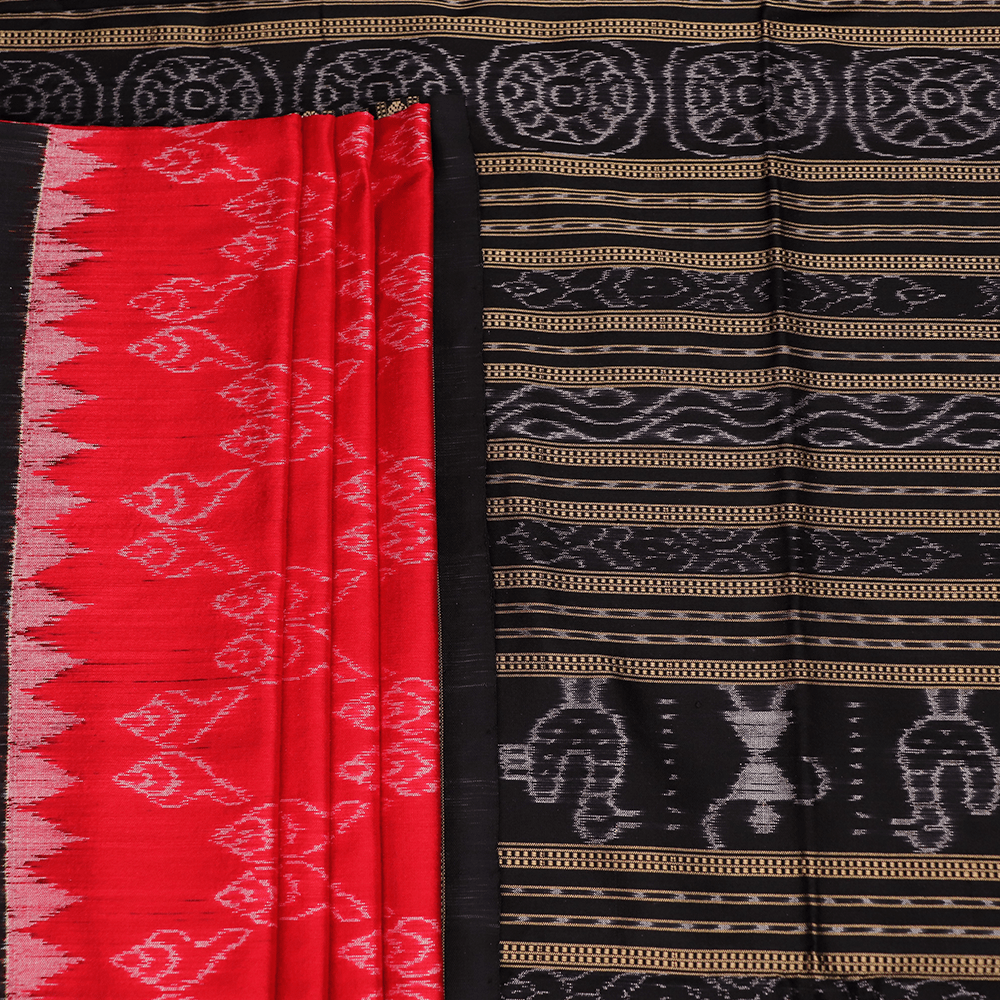 Handloom Sambalpuri Ikkat Silk Saree Handloom Saree_Sambalpuri Silk Priyadarshini Handloom