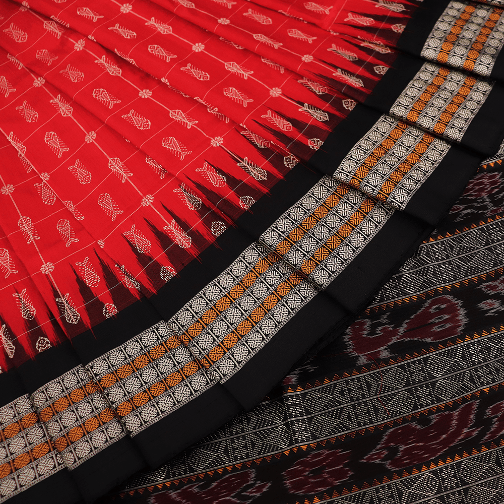 Handloom Sambalpuri Ikkat Silk Saree Handloom Saree_Sambalpuri Silk Priyadarshini Handloom