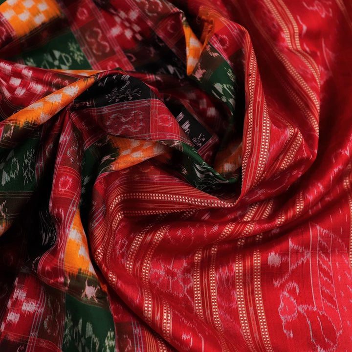 Handloom Sambalpuri Ikkat Silk Saree Handloom Saree_Sambalpuri Silk Priyadarshini Handloom