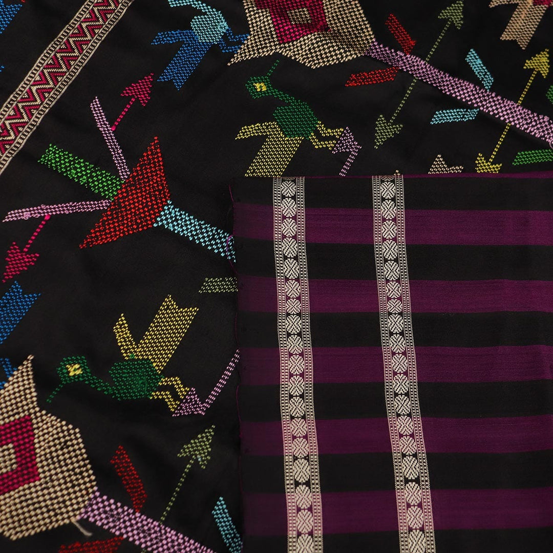 Handloom Sambalpuri Ikkat Silk Saree Handloom Saree_Sambalpuri Silk Priyadarshini Handloom
