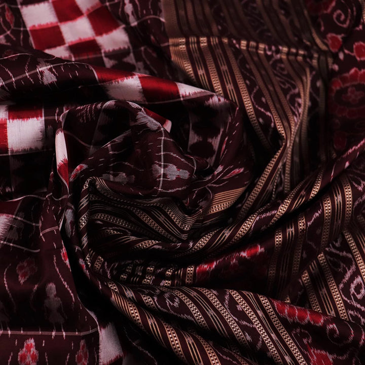 Handloom Sambalpuri Ikkat Silk Saree Handloom Saree_Sambalpuri Silk Priyadarshini Handloom