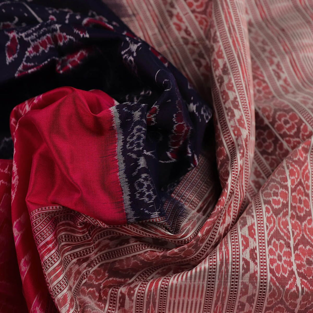 Handloom Sambalpuri Ikkat Silk Saree Handloom Saree_Sambalpuri Silk Priyadarshini Handloom