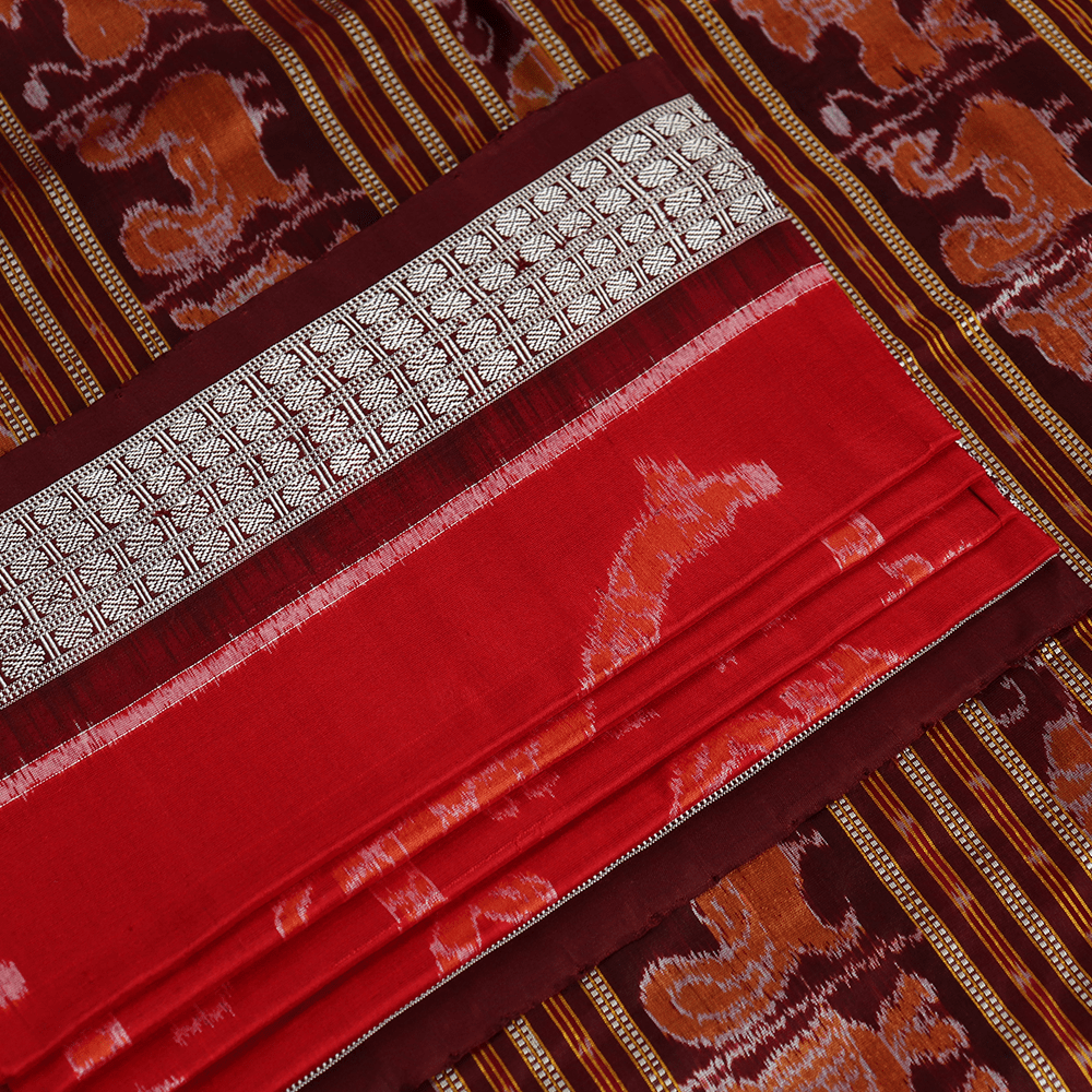 Handloom Sambalpuri Ikkat Silk Saree Handloom Saree_Sambalpuri Silk Priyadarshini Handloom