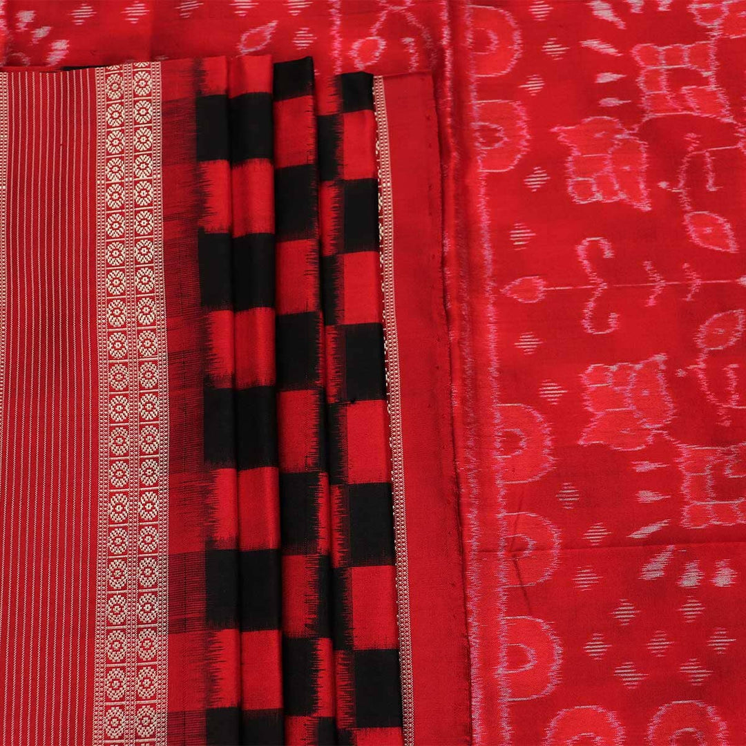 Handloom Sambalpuri Ikkat Silk Saree Handloom Saree_Sambalpuri Silk Priyadarshini Handloom