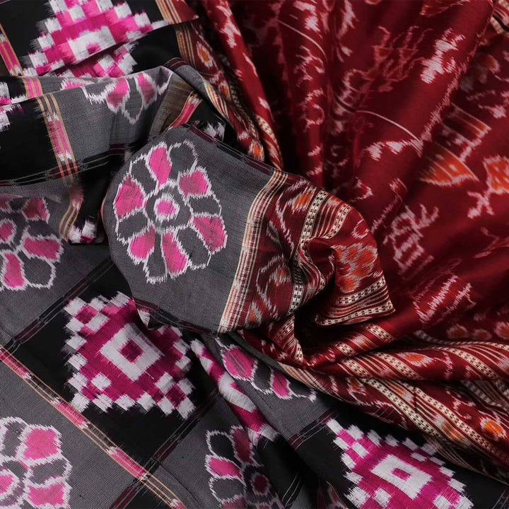 Handloom Sambalpuri Ikkat Silk Saree Handloom Saree_Sambalpuri Silk Priyadarshini Handloom