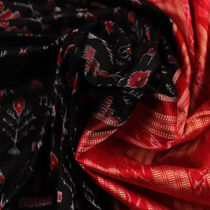Handloom Sambalpuri Ikkat Silk Saree Handloom Saree_Sambalpuri Silk Priyadarshini Handloom