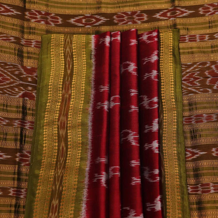 Handloom Sambalpuri Ikkat Silk Saree Handloom Saree_Sambalpuri Silk Priyadarshini Handloom