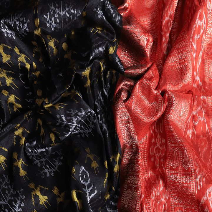 Handloom Sambalpuri Ikkat Silk Saree Handloom Saree_Sambalpuri Silk Priyadarshini Handloom