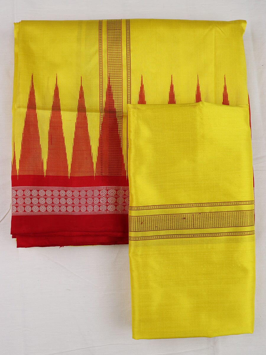 Handloom Sambalpuri Pata Silk Dhoti with Utari for Men Handloom Dhoti_Silk Priyadarshini Handloom