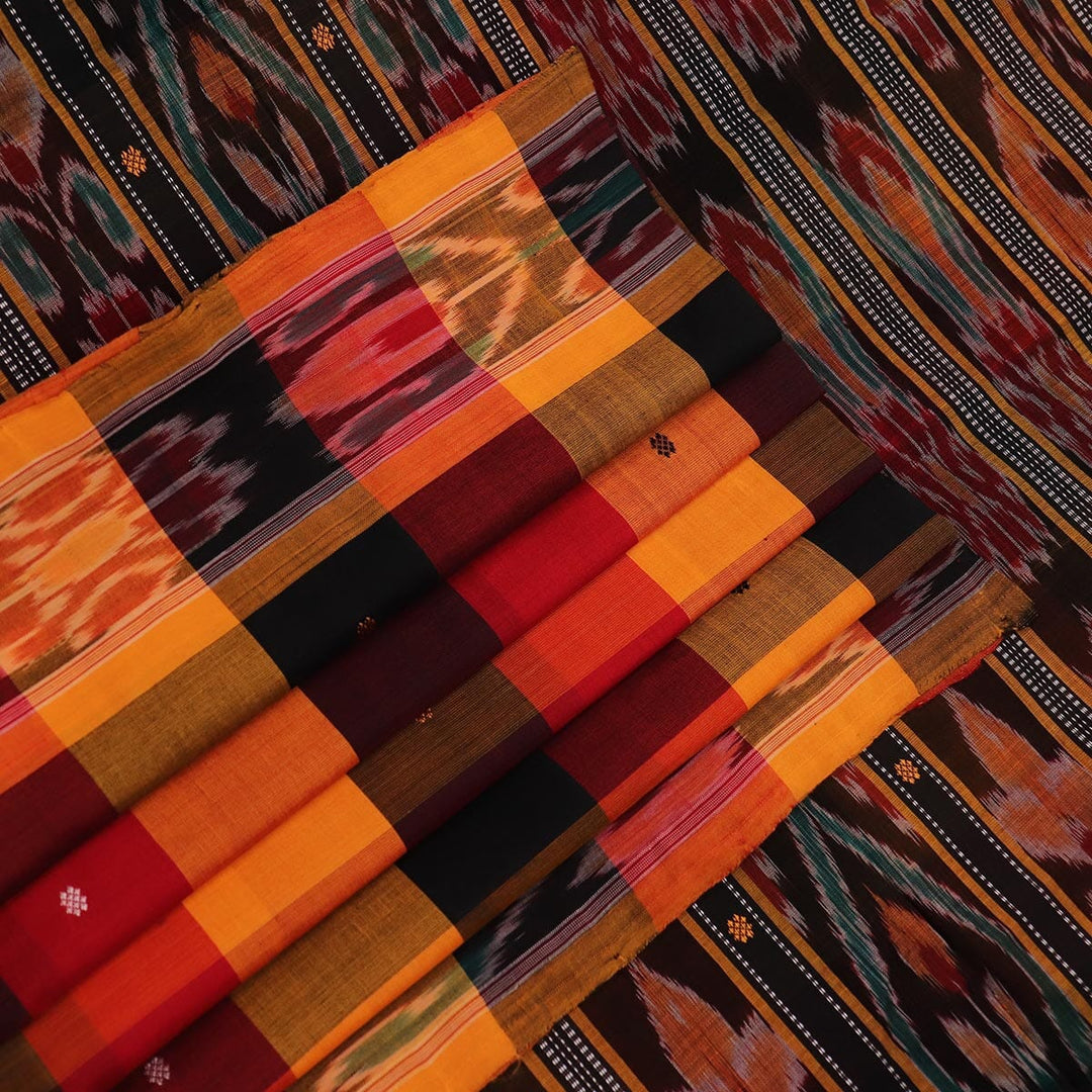 Handloom Sambalpuri Poly-Cotton Ikkat Saree Handloom Saree_Cotton Priyadarshini Handloom
