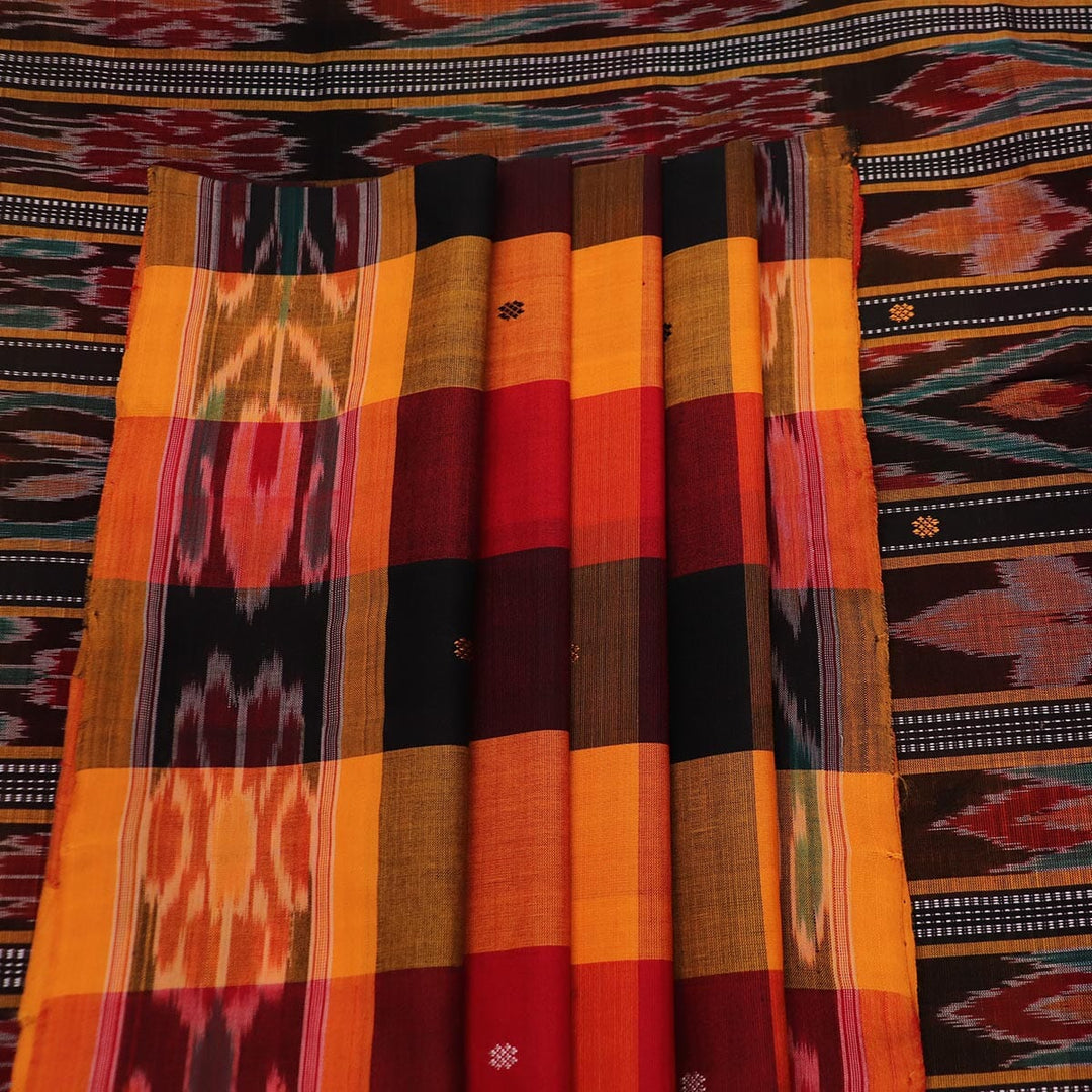 Handloom Sambalpuri Poly-Cotton Ikkat Saree Handloom Saree_Cotton Priyadarshini Handloom 