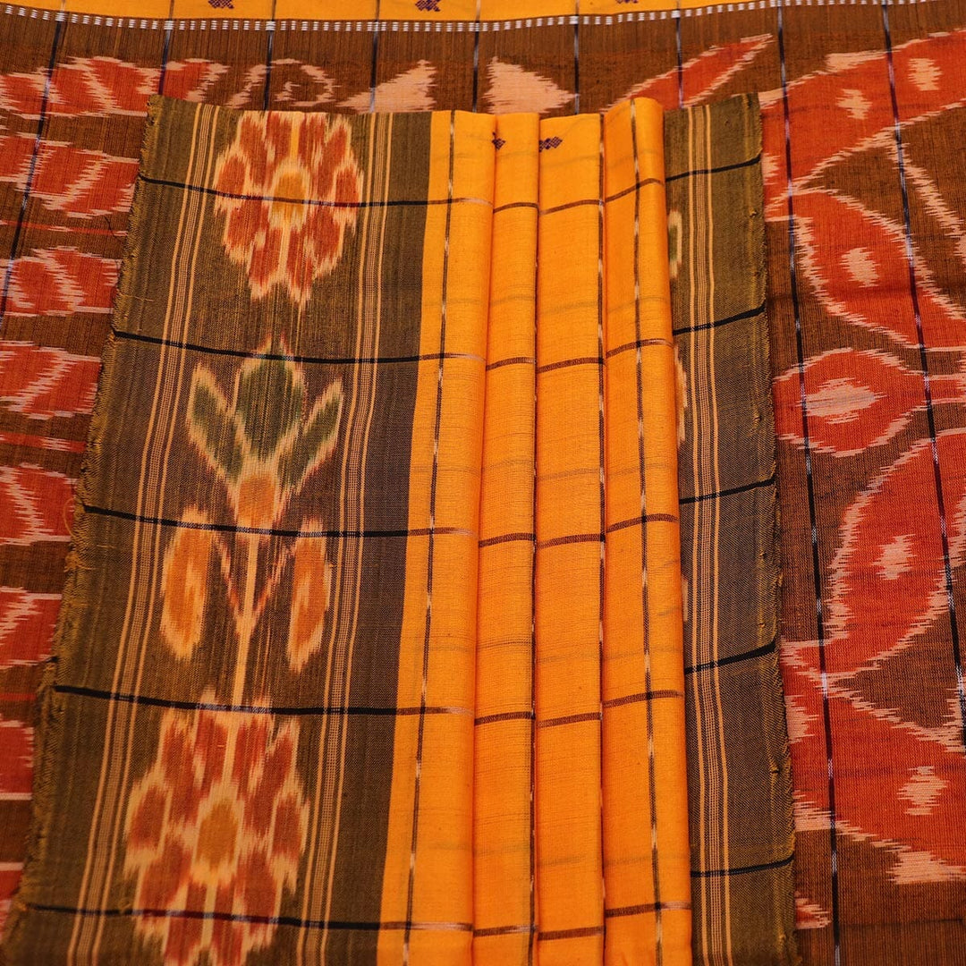 Handloom Sambalpuri Poly-Cotton Ikkat Saree Handloom Saree_Cotton Priyadarshini Handloom