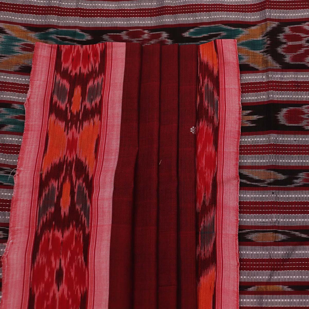 Handloom Sambalpuri Poly-Cotton Ikkat Saree Handloom Saree_Cotton Priyadarshini Handloom 