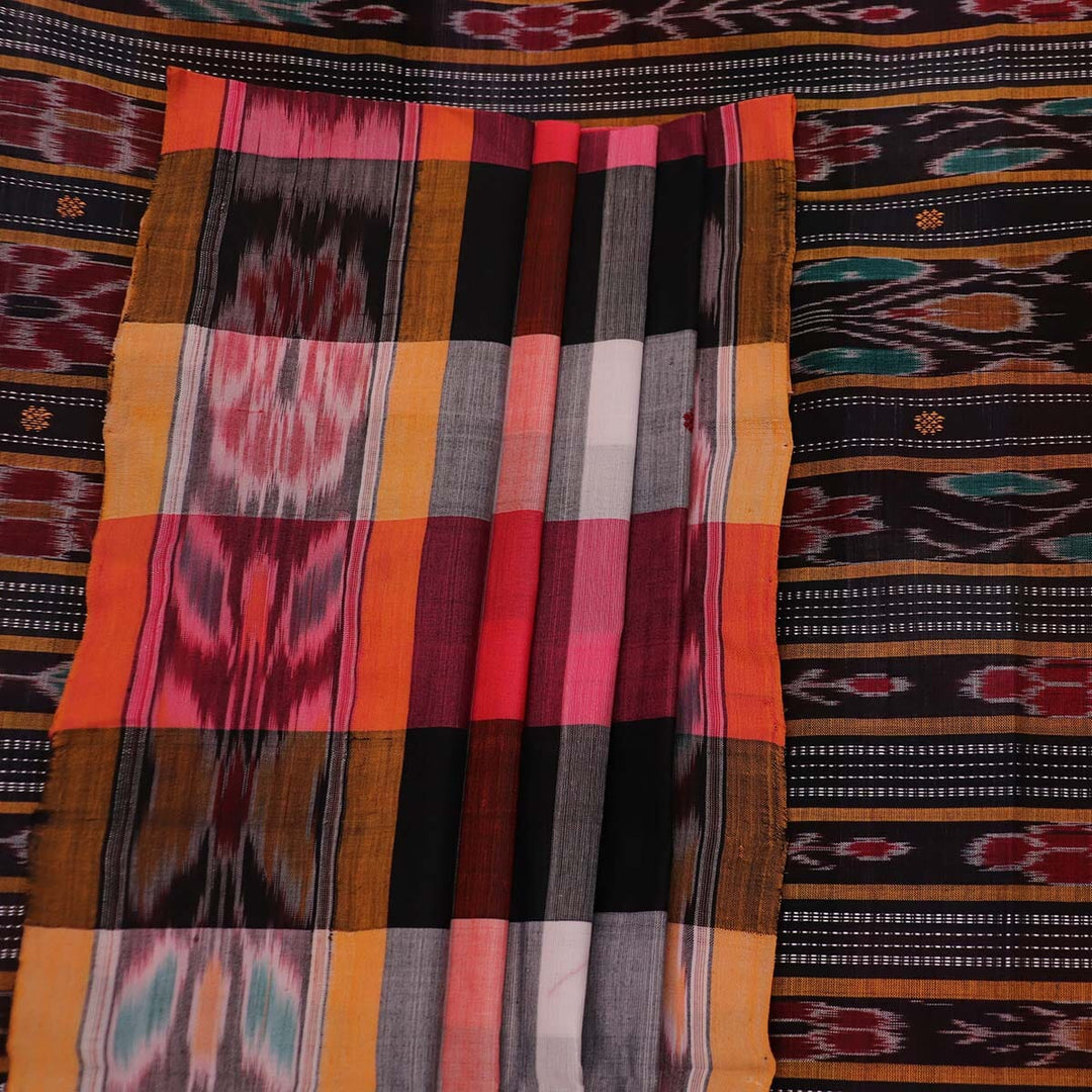 Handloom Sambalpuri Poly-Cotton Ikkat Saree Handloom Saree_Cotton Priyadarshini Handloom