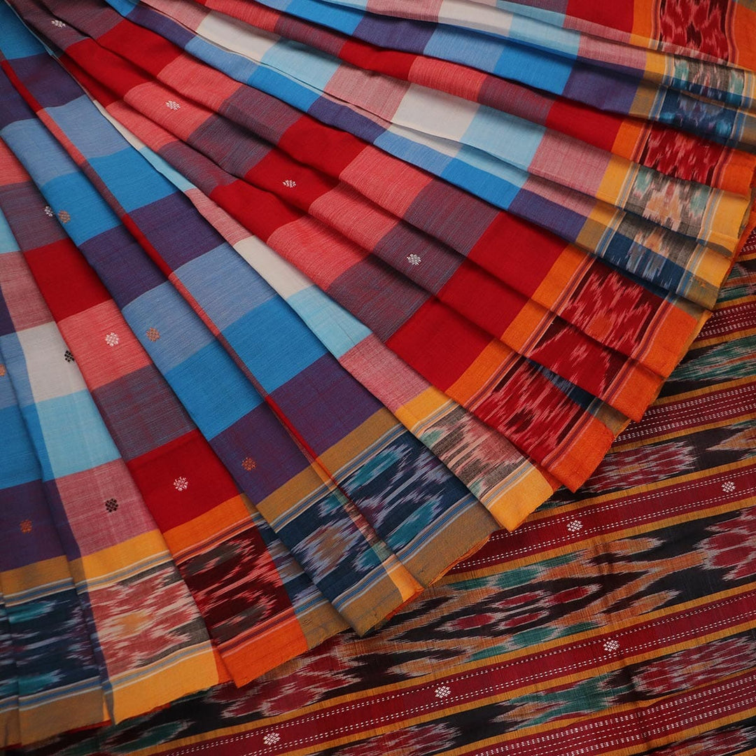 Handloom Sambalpuri Poly-Cotton Ikkat Saree Handloom Saree_Cotton Priyadarshini Handloom