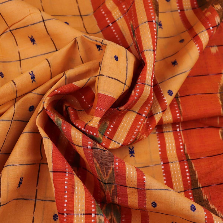 Handloom Sambalpuri Poly-Cotton Ikkat Saree Handloom Saree_Cotton Priyadarshini Handloom