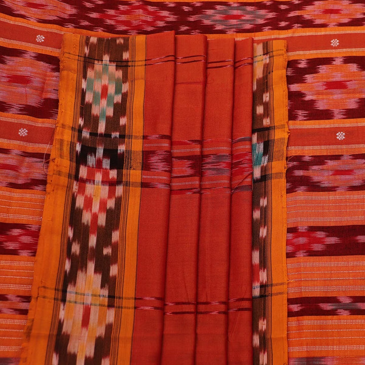 Handloom Sambalpuri Poly-Cotton Ikkat Saree Handloom Saree_Cotton Priyadarshini Handloom 