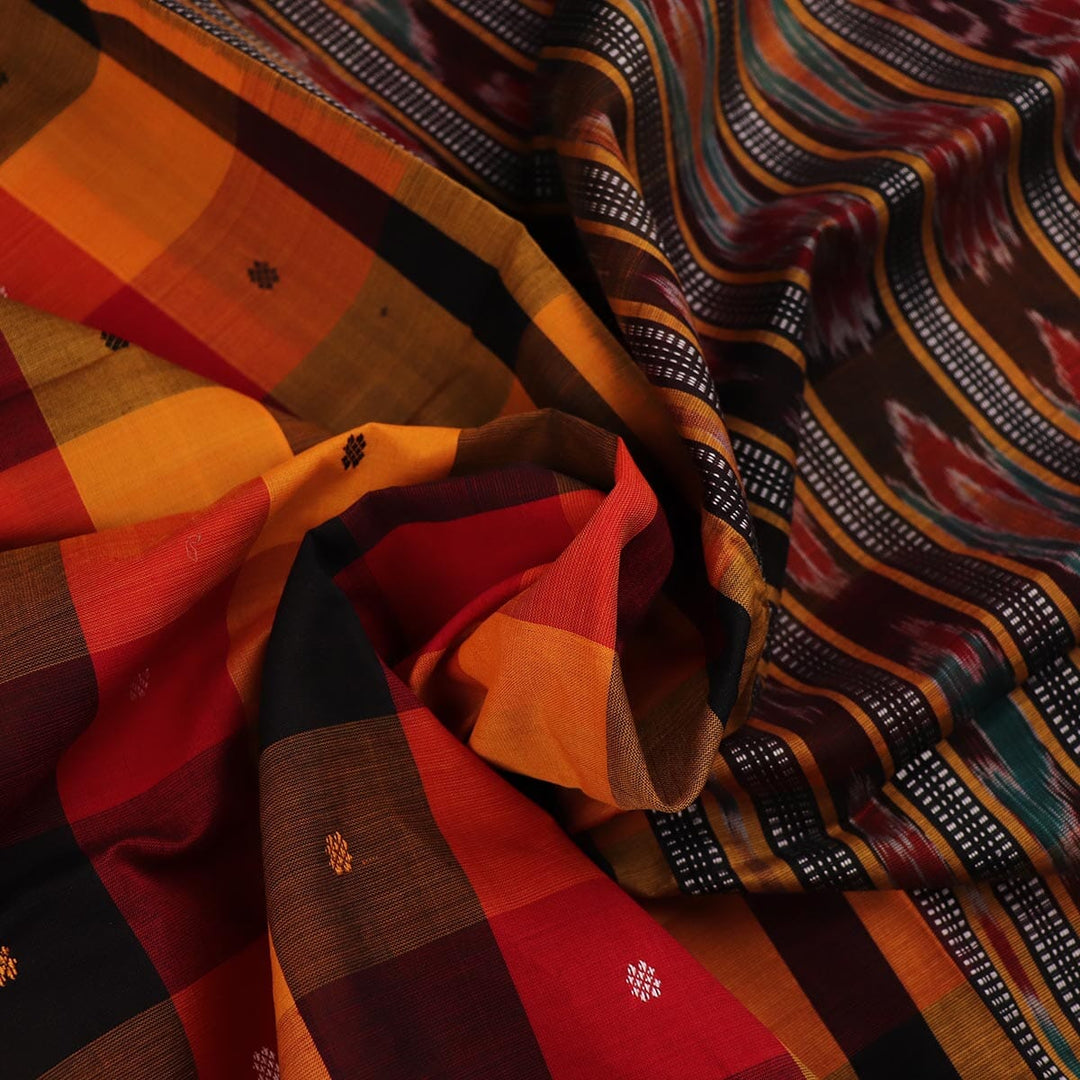 Handloom Sambalpuri Poly-Cotton Ikkat Saree Handloom Saree_Cotton Priyadarshini Handloom