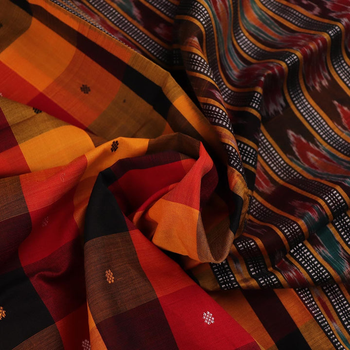 Handloom Sambalpuri Poly-Cotton Ikkat Saree Handloom Saree_Cotton Priyadarshini Handloom